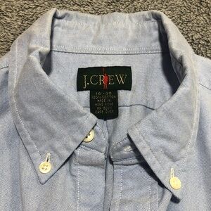 J. Crew Sky Blue Large Long Sleeve Cotton Shirt